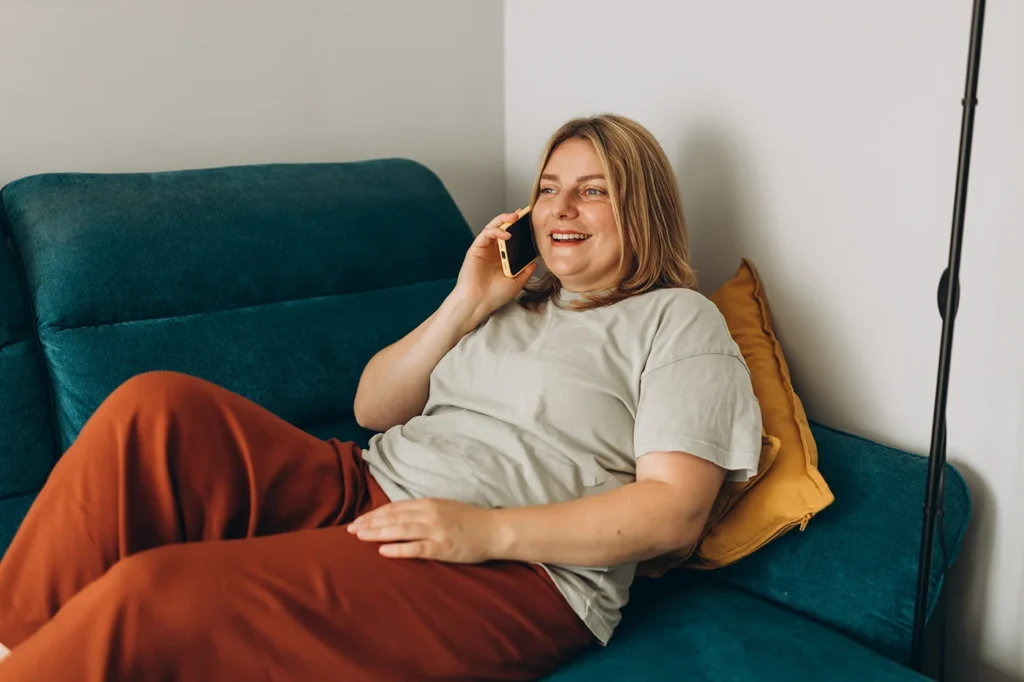 Woman making a phone call